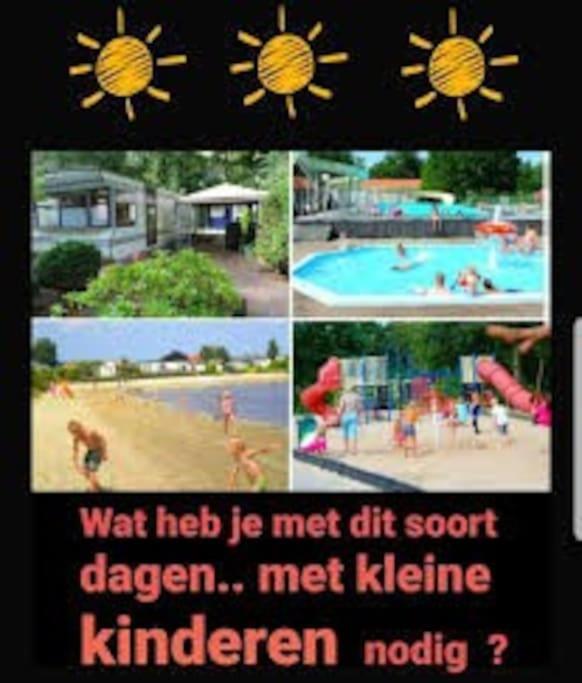 Chalet 14 Met Airco Familiecamping De Tien Heugten Schoonloo Drenthe Bagian luar foto